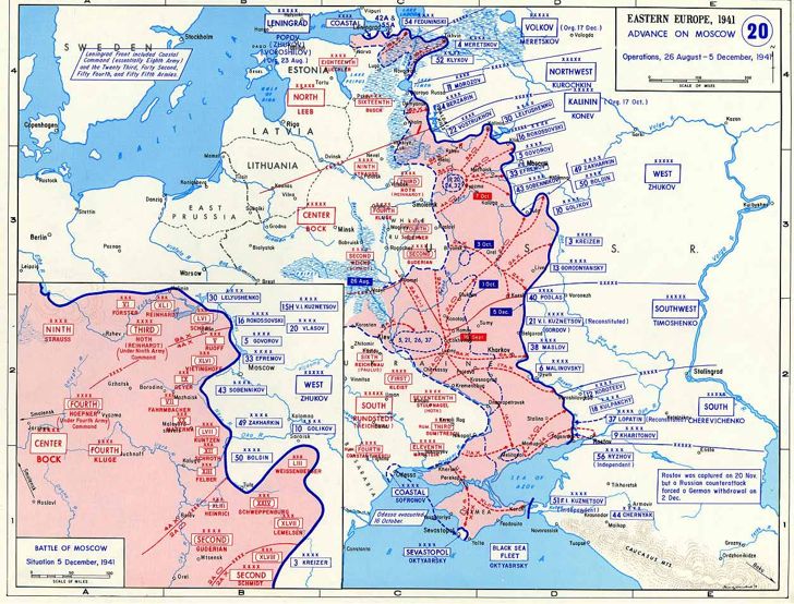 Map of Operation Typhoon
